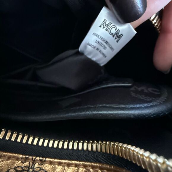 MCM Metallic Visetos Small Stark Backpack - Picture 9 of 10